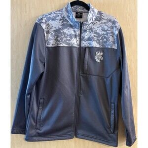 Colosseum Wisconsin Badgers OHT Military camo Gray zip mens medium